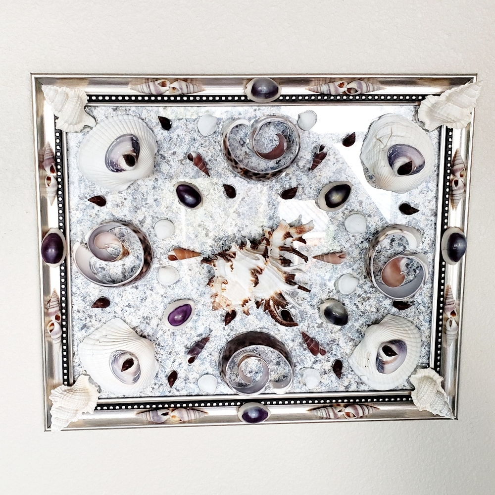 Seashell Mosaic Wall Hanging